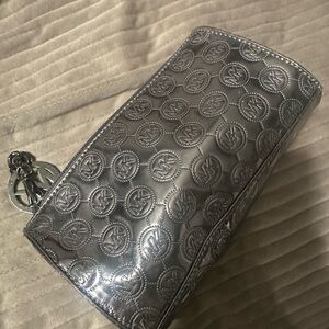 Michael Kors Silver Cosmetic Bag